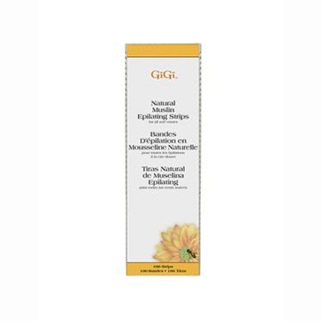 GiGi Natural Muslin Epilating Strips pack frontal image